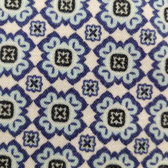 CHICOS Womens Medallion Stretch Pull Up Crop Pants Size 6 Nautical Coastal - Picture 5 of 15